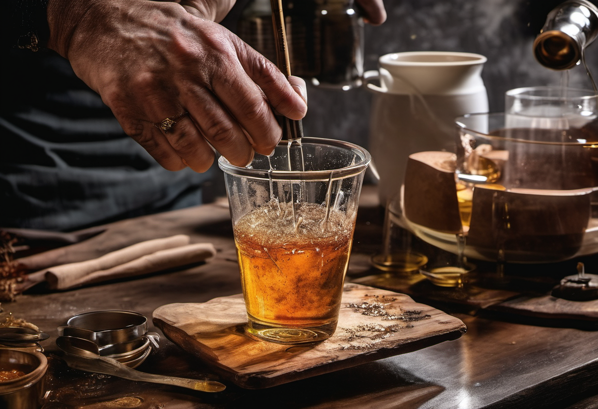 Measuring and mixing resin